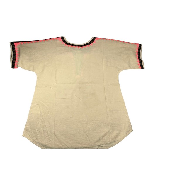 Ivy‎ Jane Triangles Top With Tassels Ivory XS pink Black Brown Blouse - Picture 2 of 6